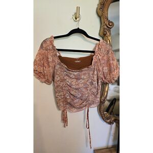Arizona Rushed Soft Mesh Top | Size L